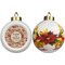 Thankful & Blessed Ceramic Christmas Ornament - Poinsettias (APPROVAL)