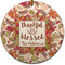 Thankful & Blessed Ceramic Flat Ornament - Circle (Front)