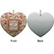 Thankful & Blessed Ceramic Flat Ornament - Heart Front & Back (APPROVAL)