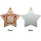 Thankful & Blessed Ceramic Flat Ornament - Star Front & Back (APPROVAL)