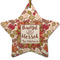 Thankful & Blessed Ceramic Flat Ornament - Star (Front)