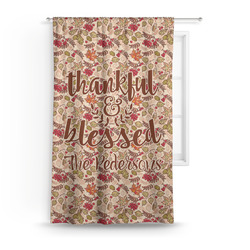 Thankful & Blessed Curtain Panel - Custom Size (Personalized)