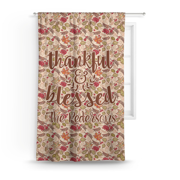 Custom Thankful & Blessed Curtain Panel - Custom Size (Personalized)