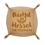 Thankful & Blessed Genuine Leather Dice Tray (Personalized)