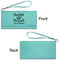 Thankful & Blessed Ladies Wallets - Faux Leather - Teal - Front & Back View