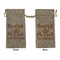 Thankful & Blessed Large Burlap Gift Bags - Front & Back