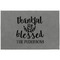 Thankful & Blessed Large Engraved Gift Box with Leather Lid - Approval