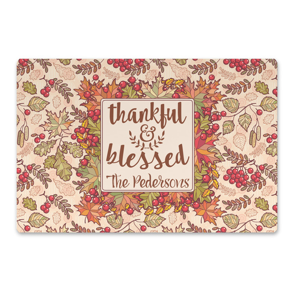 Custom Thankful & Blessed Large Rectangle Car Magnet (Personalized)