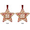 Thankful & Blessed Metal Star Ornament - Front and Back