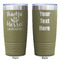 Thankful & Blessed Olive Polar Camel Tumbler - 20oz - Double Sided - Approval