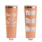 Thankful & Blessed Peach RTIC Everyday Tumbler - 28 oz. - Front and Back