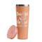 Thankful & Blessed Peach RTIC Everyday Tumbler - 28 oz. - Lid Off