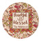 Thankful & Blessed Round Paper Coaster - Approval