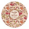 Thankful & Blessed Round Stone Trivet - Front View