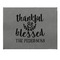 Thankful & Blessed Small Engraved Gift Box with Leather Lid - Approval