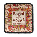 Thankful & Blessed Iron On Square Patch w/ Name or Text