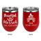 Thankful & Blessed Stainless Wine Tumblers - Red - Double Sided - Approval