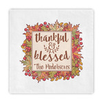 Thankful & Blessed Decorative Paper Napkins (Personalized)