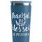 Thankful & Blessed Steel Blue RTIC Everyday Tumbler - 28 oz. - Close Up