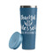 Thankful & Blessed Steel Blue RTIC Everyday Tumbler - 28 oz. - Lid Off