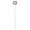 Thankful & Blessed White Plastic Stir Stick - Double Sided - Square - Single Stick