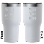 Thankful & Blessed RTIC Tumbler - White - Engraved Front & Back (Personalized)