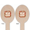 Thankful & Blessed Wooden Food Pick - Oval - Double Sided - Front & Back