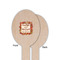 Thankful & Blessed Wooden Food Pick - Oval - Single Sided - Front & Back