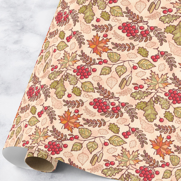 Custom Thankful & Blessed Wrapping Paper Roll - Large