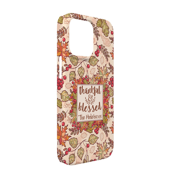 Custom Thankful & Blessed iPhone Case - Plastic - iPhone 13 (Personalized)