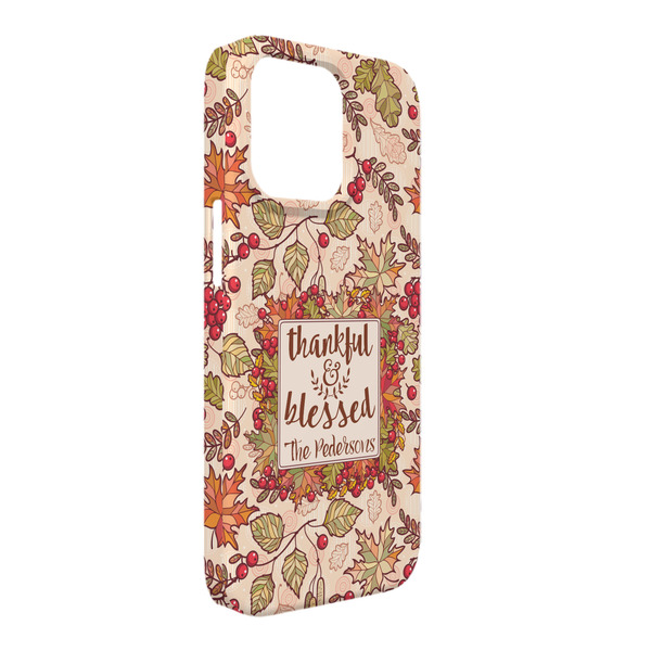 Custom Thankful & Blessed iPhone Case - Plastic - iPhone 13 Pro Max (Personalized)