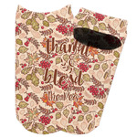 Thankful & Blessed Adult Ankle Socks (Personalized)