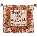 Thankful & Blessed Bath Towel (Personalized)