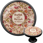 Thankful & Blessed Cabinet Knob (Black) (Personalized)