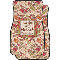 Thankful & Blessed Car Floor Mats (Front Seat) (Personalized)