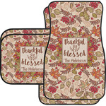 Thankful & Blessed Car Floor Mats Set - 2 Front & 2 Back (Personalized)