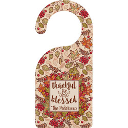 Thankful & Blessed Door Hanger (Personalized)