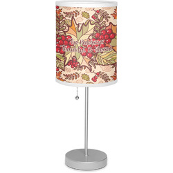 Thankful & Blessed 7" Drum Lamp with Shade Linen (Personalized)