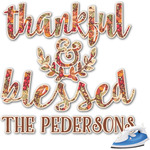 Thankful & Blessed Graphic Iron On Transfer (Personalized)