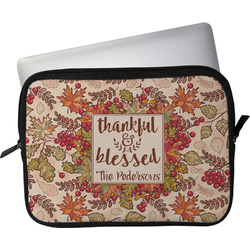 Thankful & Blessed Laptop Sleeve / Case - 15" (Personalized)