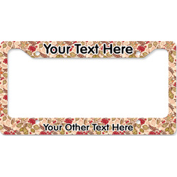 Thankful & Blessed License Plate Frame - Style B (Personalized)