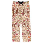 Thankful & Blessed Mens Pajama Pants - L (Personalized)