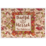 Thankful & Blessed Laminated Placemat w/ Name or Text