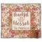 Thanksgiving Quotes and Sayings Picnic Blanket - Flat - With Basket