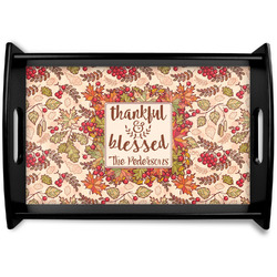 Thankful & Blessed Wooden Tray (Personalized)