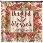 Thankful & Blessed Shower Curtain - Custom Size (Personalized)