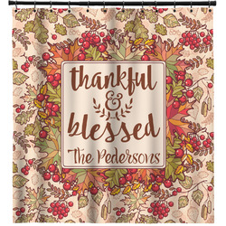 Thankful & Blessed Shower Curtain - 71" x 74" (Personalized)