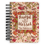 Thankful & Blessed Spiral Notebook - 5x7 w/ Name or Text