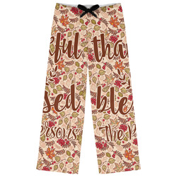 Thankful & Blessed Womens Pajama Pants - M (Personalized)