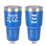 Tribe Quotes 30 oz Stainless Steel Tumbler - Royal Blue - Double-Sided